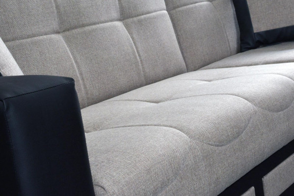 Corner sofa with Stool Sofa bed Suite Living landscape L-shape Designer Sofa Couch