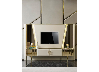 Modern Design Living Wall Living room Sideboard Shelf stainless steel new