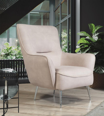 Armchair Wing Chair 1 Seater Fabric Luxury Living room Modern
