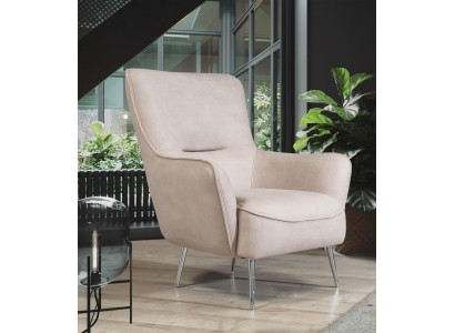 Armchair Wing Chair 1 Seater Fabric Luxury Living room Modern