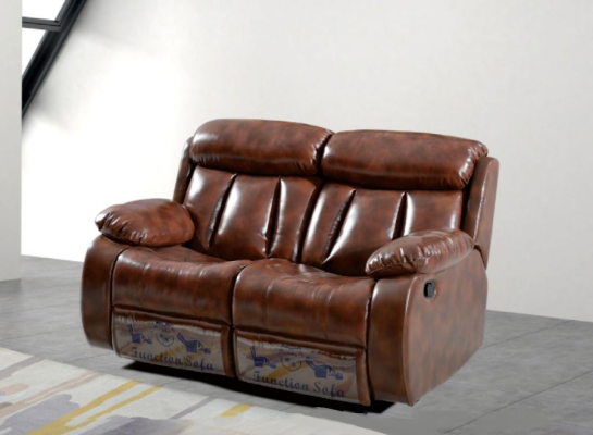 Sofa 2 Seater Design Upholstery Modern Leather Fabric Living room Two-seater