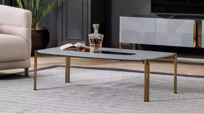 Coffee table Coffee table Living room White Luxury Coffee tables Design Wood