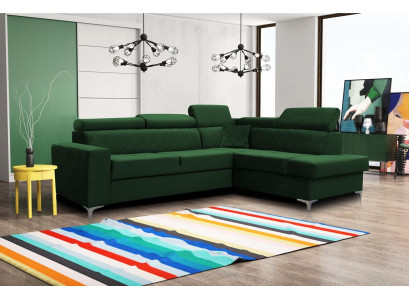Modern Relax Seat Furniture Living landscape Corner Textile Luxury Corner sofa L-shape Upholstery