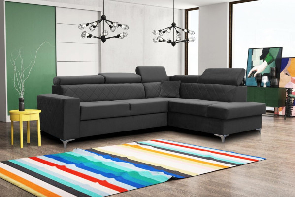 Modern Relax Seat Furniture Living landscape Corner Textile Luxury Corner sofa L-shape Upholstery