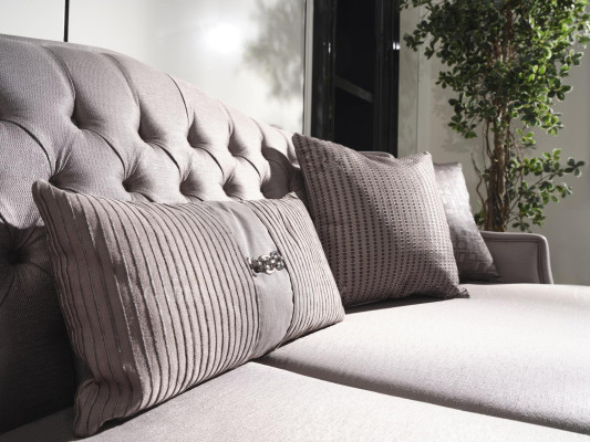 Sofa set sofa 3 armchair fabric sofa gray 3-piece three-seater upholstered sofa