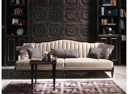 Four Seater Sofa 4 Seater Side table Complete e Gray Wood Fabric Sofa