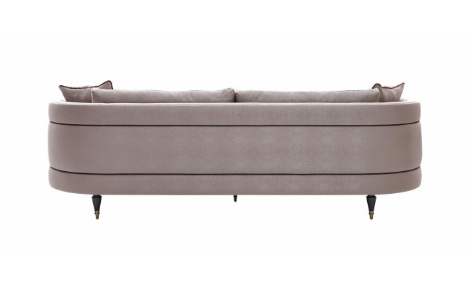 Fabric Sofa Four Seater Sofa 4 Seater Upholstered Sofa Gray Modern Design