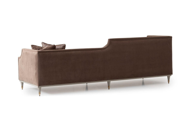 Fabric Sofa Four Seater Sofa 4 Seater Brown Sofas Living room Upholstered Sofa