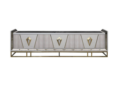 Sideboard TV cabinet Lowboard TV stand Wood Gray Living room Table Modern