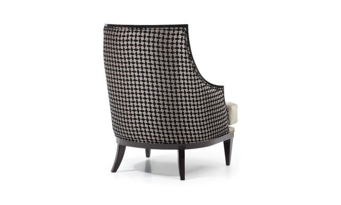 Armchair Wing Chair Single Seater Seater Fabric Gray Living room Classic
