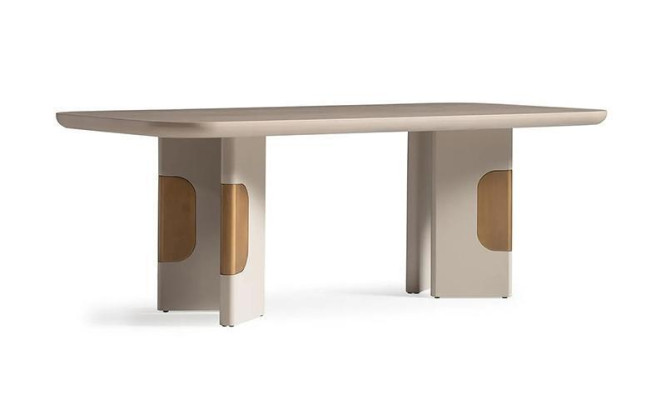 Modern Dining table Table Dining room table Wood Dining corner Beige Dining room Design
