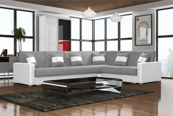 Design Couch Lounge Sofas Textile new Sofa L-shape Sofa Living landscape Relax Seat