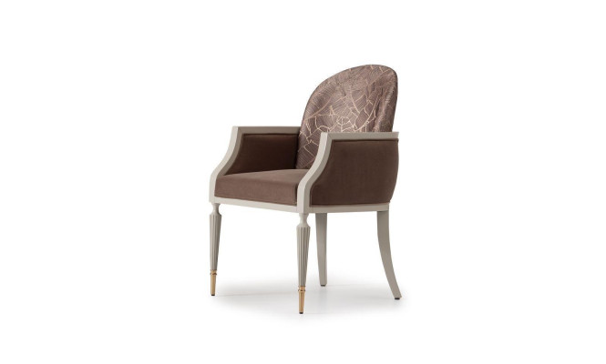 Armchair Wing Chair Design Cocktail Chair Seater Beige Fabric Upholstery