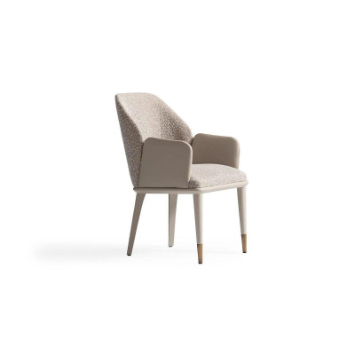 Kitchen chair Dining room chair Chair with Armrests Gray Upholstery Modern