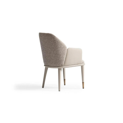 Kitchen chair Dining room chair Chair with Armrests Gray Upholstery Modern