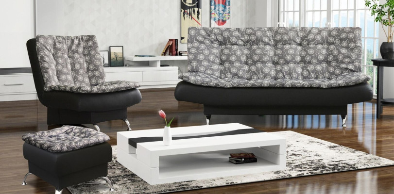 Relax Stool Design Couch Lounge Sofa Sofa set 3+1 Seater Living landscape new