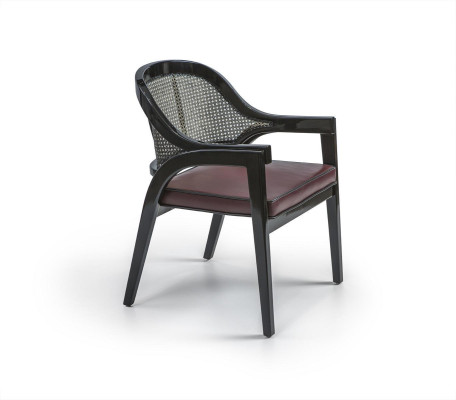 Black wooden chair design dining room armchair new Furnishings Chair