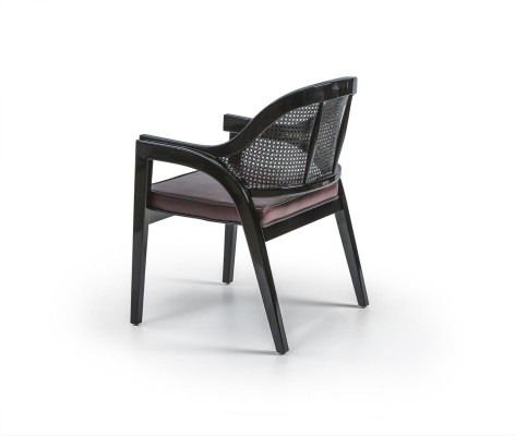 Black wooden chair design dining room armchair new Furnishings Chair
