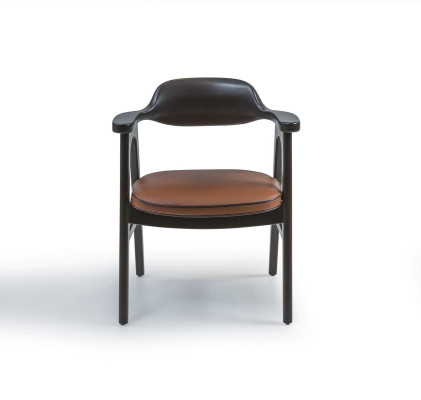 Dining room Chair with Armrests Black Wooden Chair new Furniture Design Seat