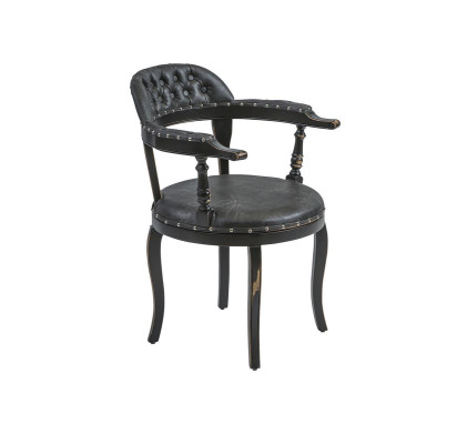 Luxury Design Upholstery Chair Upholstery Seat Dining room Wood Chair with Armrests