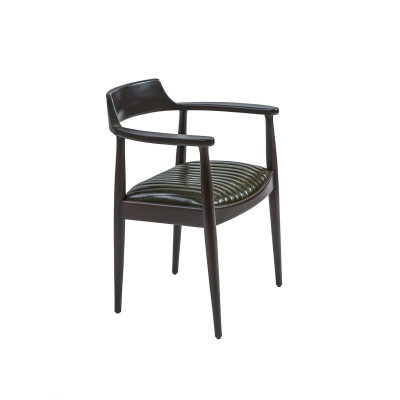 Dining room Design Chair with Armrests new Furniture Seat Black wooden chair