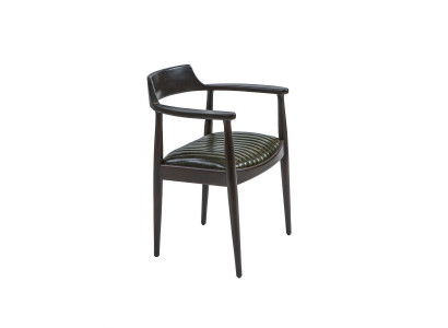 Dining room Design Chair with Armrests new Furniture Seat Black wooden chair