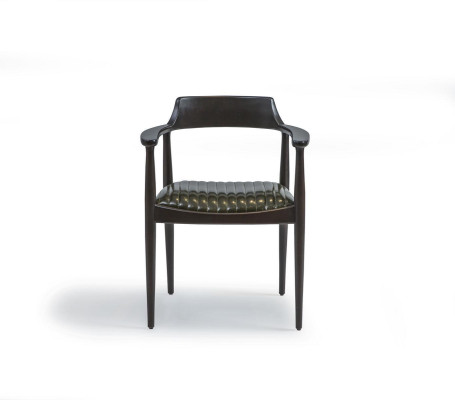 Dining room Design Chair with Armrests new Furniture Seat Black wooden chair