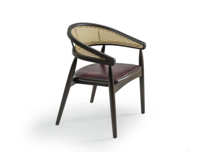 Design Armchair Brown Wooden Chair new Furniture Seat Dining room Furnishings