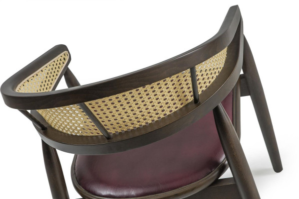 Design Armchair Brown Wooden Chair new Furniture Seat Dining room Furnishings
