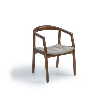 Braun Chair with Armrests Modern Dining room Wood Chair Furnishings Design
