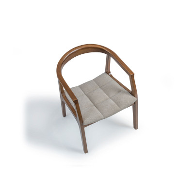 Braun Chair with Armrests Modern Dining room Wood Chair Furnishings Design