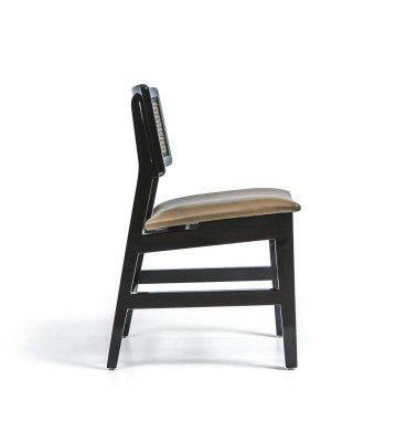 Dining room Chair Black Wooden Chair new Furniture Upholstery Seat Design Modern