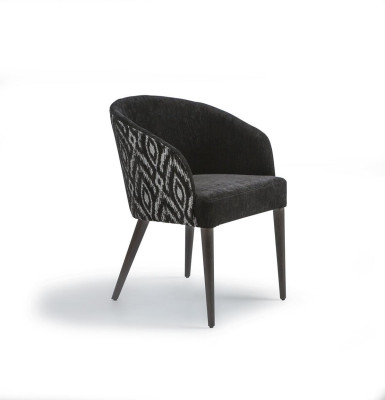 Chair with Armrests Designer Luxury Dining room Upholstered Seat Wood Furniture