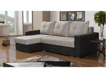 Luxury Corner Couch L-shape Edel Modern Sofas Italy Furniture Textile Beige Fabric new