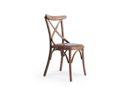 Wood Designer Chair Luxury Dining room Furniture Brown new Furnishings