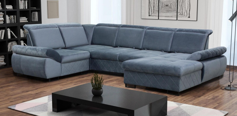 Corner Sofa Couch Upholstery Textile Leather Sofa Couches Furniture new Living landscape U-shape