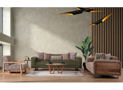 Stylish living room seating furniture designer sofa set four seater armchair