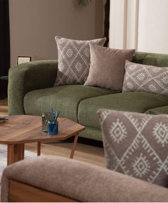 Stylish living room seating furniture designer sofa set four seater armchair