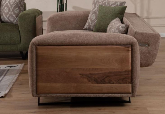 Stylish living room seating furniture designer sofa set four seater armchair