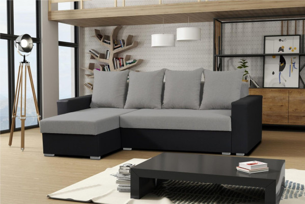Sofa L-shape Sofas Gray Couch Corner Textile Living room Couches Sofa bed Box
