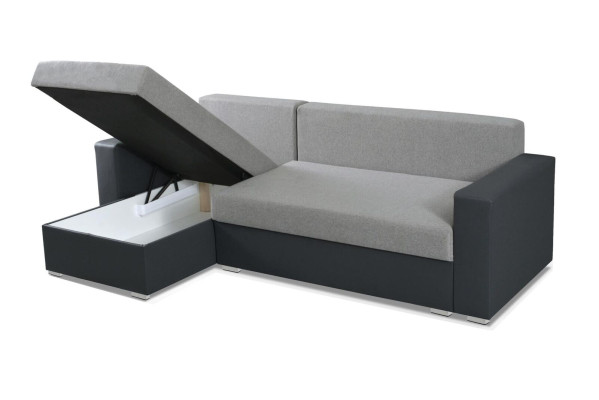 Sofa L-shape Sofas Gray Couch Corner Textile Living room Couches Sofa bed Box