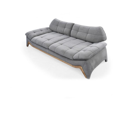 Gray upholstered sofa designer 3-seater living room three-seater noble couch