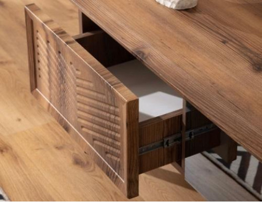 Living room wall furniture designer TV cabinet - lowboard TV shelf hanging shelves 3-piece set