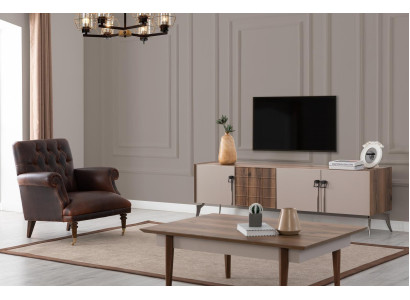 Living room designer set luxury coffee table modern TV wardrobe 3 pieces new