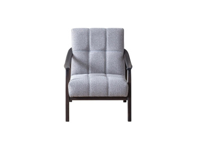 Designer Gray Armchair Living room Seating Furniture Luxurious Wooden Frame new