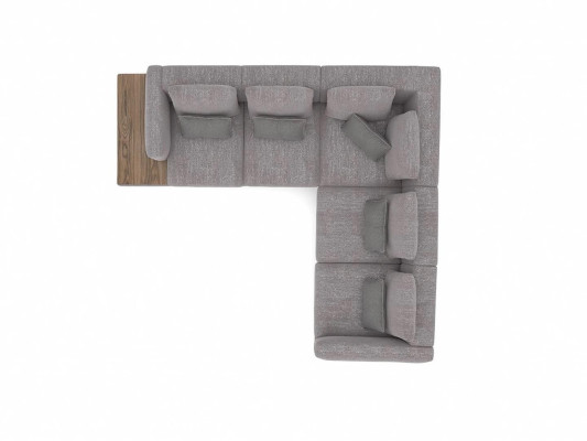 new Luxury Suite Textile Upholstered Sofa L-shape Furniture Living room Coffee table