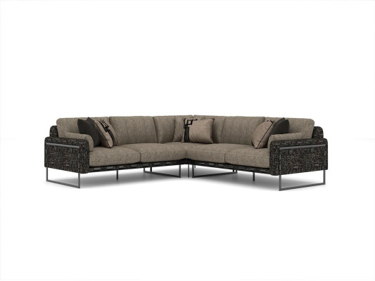 Luxury Design Corner sofa L-shape Couch Living room Corner Suite Furnishings