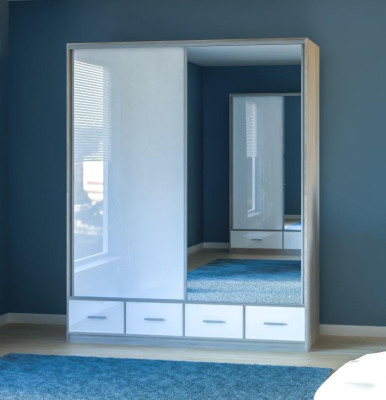Wardrobe Wardrobe Wall Unit Bedroom Adult Color White Furniture new