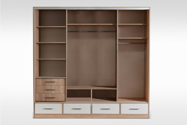 Wardrobe Wardrobe Wall Unit Bedroom Adult Color White Furniture new