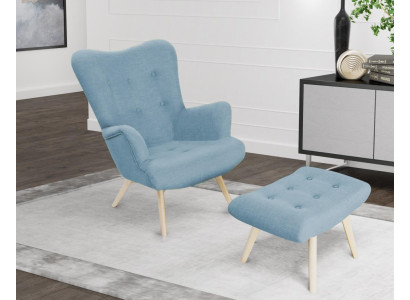 Relax Textile Stool Wing Chair Club Sofa Furniture Armchair Designer Chair Upholstery